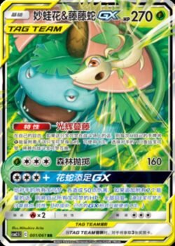 CSM25 #001 Venusaur & Snivy GX RR