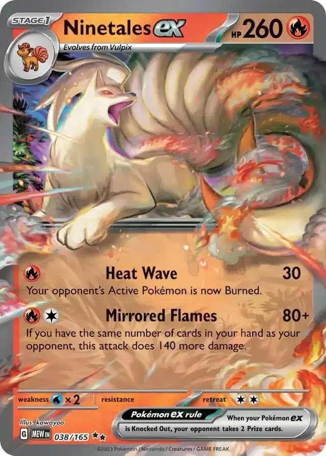 MEW #038 Ninetales ex RR
