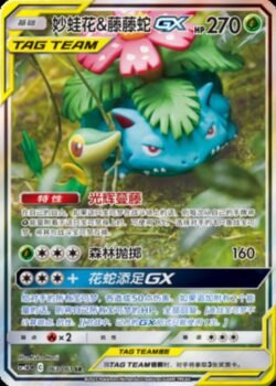 CSM25 #063 Venusaur & Snivy GX SR