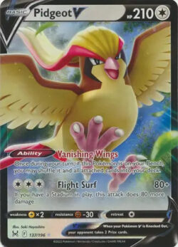 LOR #137 Pidgeot V RR