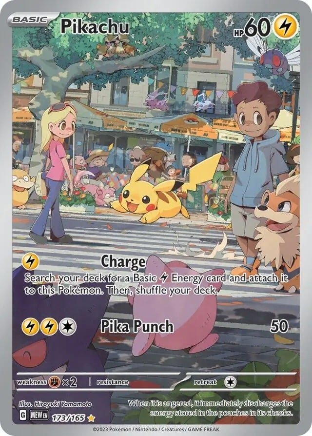 MEW #173 Pikachu IR 1 MEW #173 Pikachu IR - Image 1