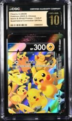 CGC Pristine 10 Pikachu V-UNION Set Sword & Shield Promos 109-112/S-P Chinese (4 Slabs) - Image 3
