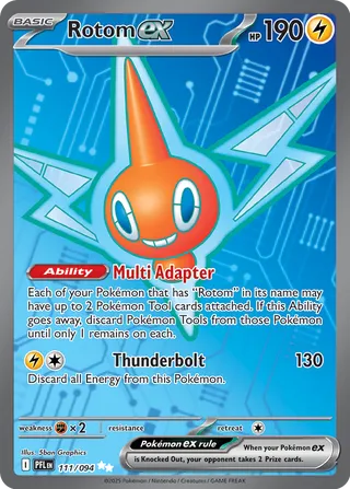 111 PFL #111 Rotom ex UR - Image 1