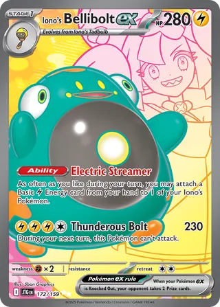 172 JTG #172 Iono's Bellibolt ex UR - Image 1