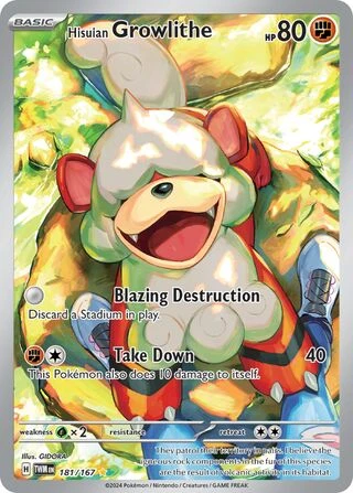 181 TWM #181 Hisuian Growlithe IR - Image 1