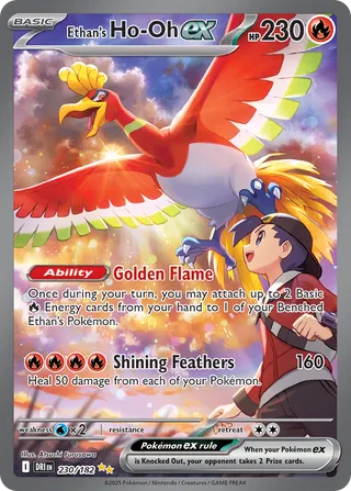 230 DRI #230 Ethan's Ho-Oh ex SIR - Image 1