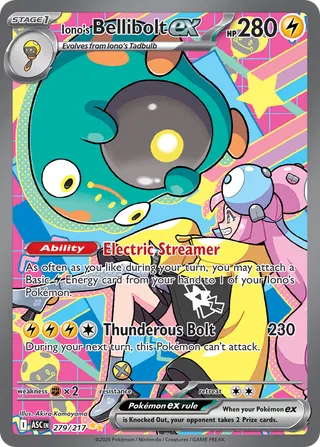 279 ASC #279 Iono's Bellibolt ex SIR - Image 1