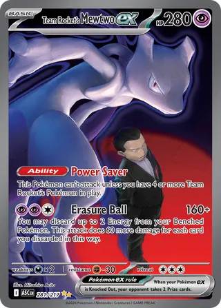 281 ASC #281 Team Rocket's Mewtwo ex SIR - Image 1