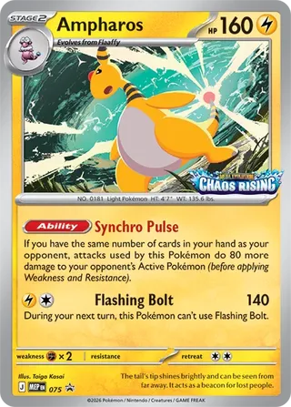 075 MEP #075 Ampharos Promo - Image 1