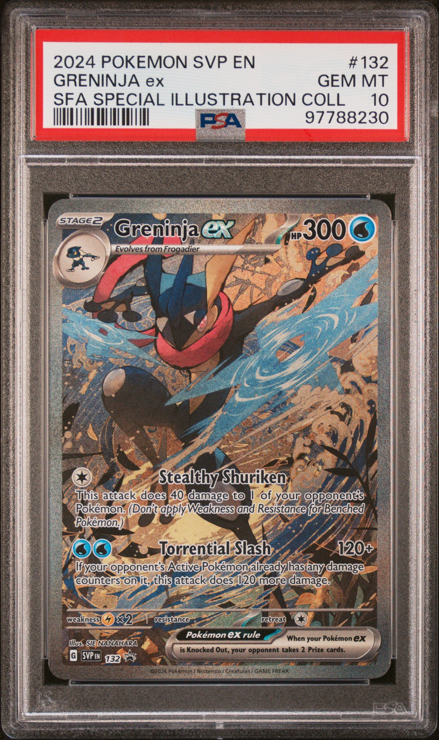 3AMXgBFBNkeIIhAptj98dA PSA Pristine 10 Greninja ex Promo SVP #132 Scarlet & Violet Promos - Image 1