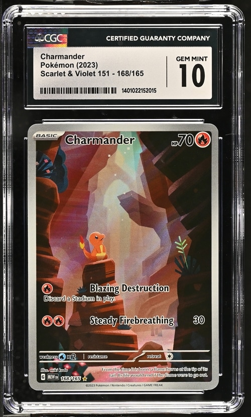 CGC 10 Charmander IR MEW #168 151
