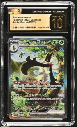 CGC Pristine 10 Meowscarada ex SAR SV1A #096 Triplet Beat