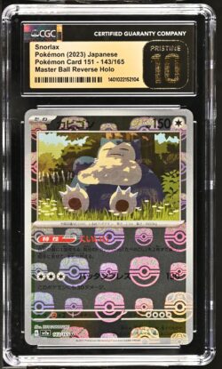 CGC Pristine 10 Snorlax MB SV2a #143 Pokemon 151