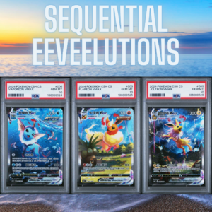 PSA 10 Sequential Vaporeon Flareon Jolton VMAX Chinese CSH