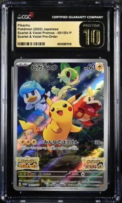 CGC Pristine 10 Pikachu PR SV-P #001 Scarlet & Violet Promo