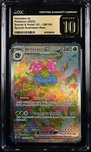 CGC Pristine 10 Venusaur ex SIR MEW #198 151