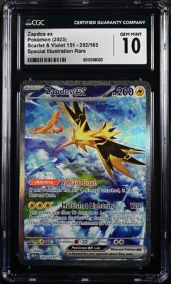 CGC 10 Zapdos ex SIR MEW #202 151