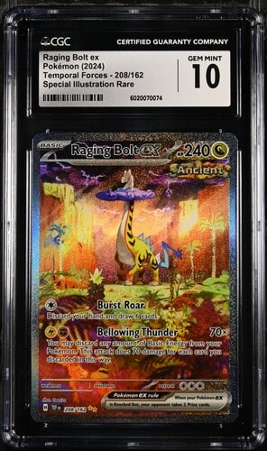 CGC 10 Raging Bolt ex SIR TEF #208 Temporal Forces