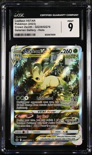 CGC 9 Leafeon VSTAR GG CRZ #GG35 Crown Zenith