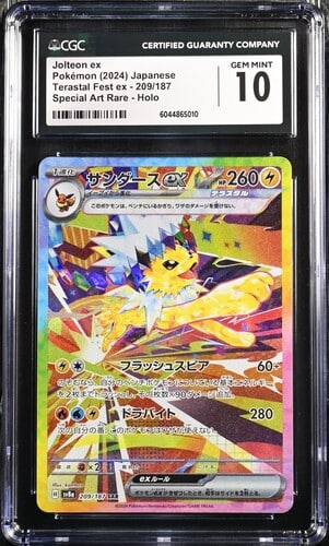 CGC 10 Jolteon ex SAR SV8A #209 Terastal Festival
