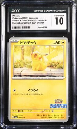 CGC 10 Pikachu PR SV-P #242 Scarlet & Violet Promo